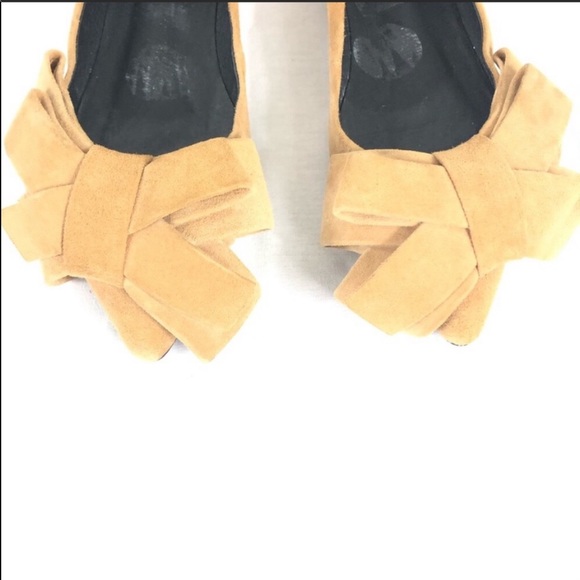 Jeffery Campbell pointed toe bow flats size 6 - Picture 7 of 8